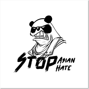 quote: stop asian hate message. Protest symbol. Posters and Art